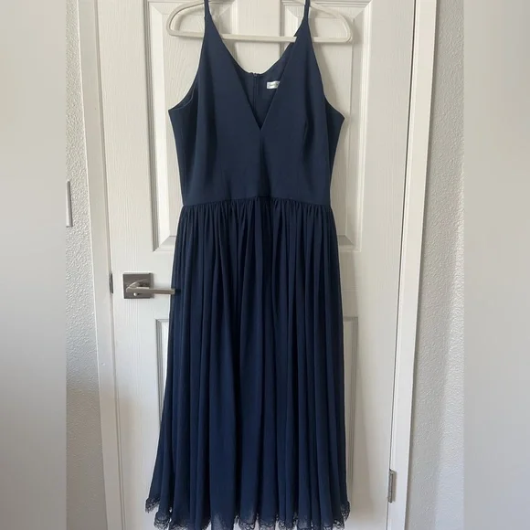 knee length dresses for ladies Alicia Mixed Media Dress main image 0
